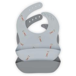 Set de 2 Bavoirs en Silicone Haltérophile - Konges Slojd