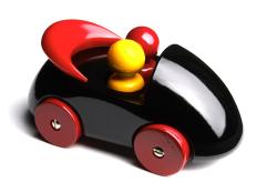 Voiture cabriolet Streamliner noire - Playsam