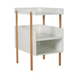 Table à langer Vintage - Blanc/Naturel - Quax