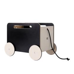 Coffre à jouets ardoise sur roues Toy Chest - Noir - Ooh Noo