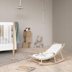 Transat Bébé et Enfant Wood - Chêne/Blanc - Oliver Furniture